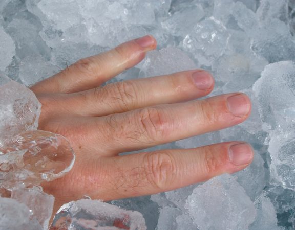 Banho de imersão no gelo
